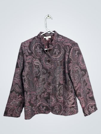 Dressbarn Paisley Print Blazer
