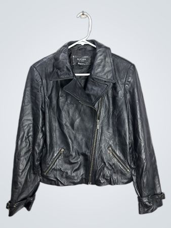 CLOTHES BY REVUE Black Leather Jacket