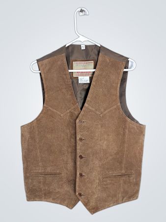 Diamond Plate Leather Vest