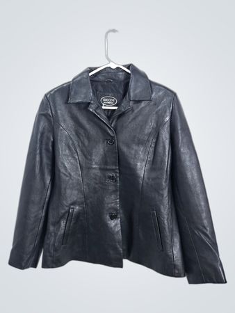 GUCCINI LEATHER CO. Schwarze Lederjacke
