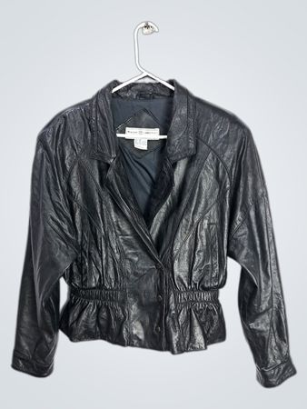 Maggie Lawrence Black Leather Jacket