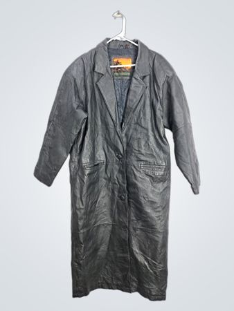 OUTBROOK Leather Trench Coat
