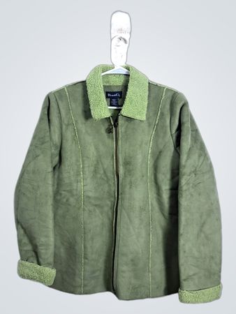 Denim & Co. Suede Sherpa Lined Jacket