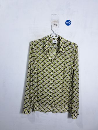 Cabi Geometrischer Druck Button-Up Hemd