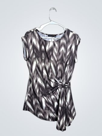 FYLO Women's Printed Cap Sleeve Top
