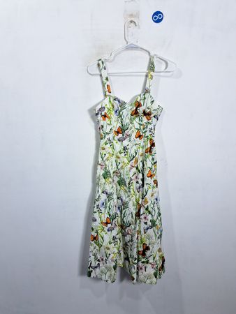 Avec Les Filles Butterfly Print Dress