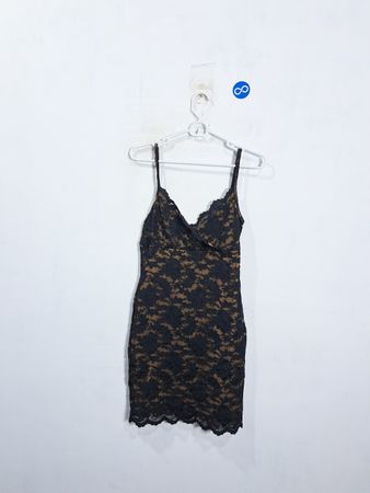 Windsor Black Lace Slip Dress