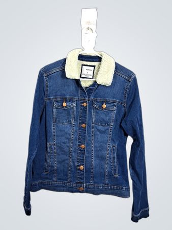 Sonoma Damen Denim Sherpa gefütterte Truckerjacke
