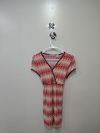 Robe portefeuille à imprimé géométrique NY Collection pour femmes