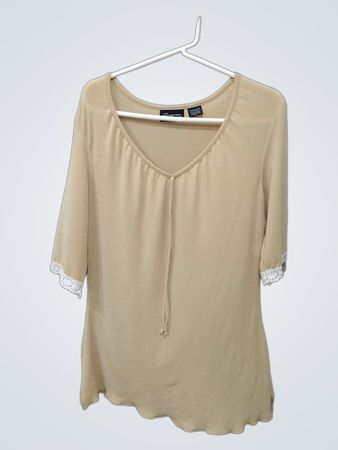 No Boundaries Stretch Lace Trim Top
