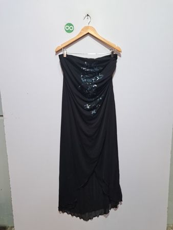 Robe maxi noire sans bretelles CALIFORNIA CONCEPTS