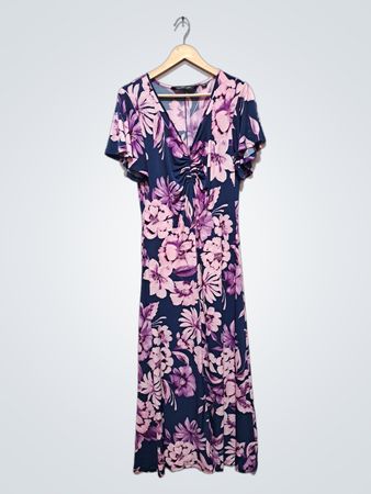 Robe maxi à imprimé floral à décolleté en V Colleen Lopez