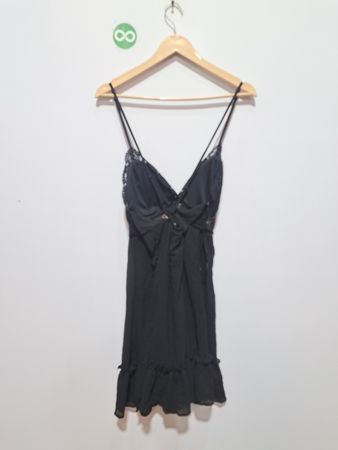 Robe Babydoll en Dentelle Noire LILICHIC