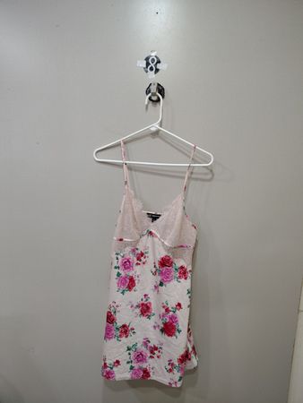 INC International Concepts Floral Lace Trim Cami Slip Dress