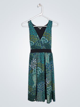 Robe sans manches extensible Apt. 9 avec imprimé paon