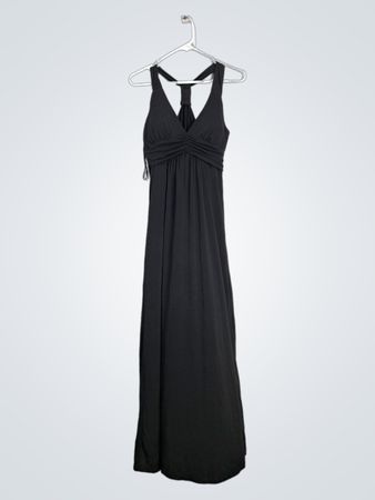EPILOGUE Schwarzes Rüschens Maxi-Kleid