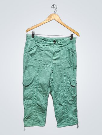 Style & Co Women's Green Cargo Capri Pants Size 8