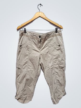 Pantalons Capri cargo beiges Reitmans taille 11