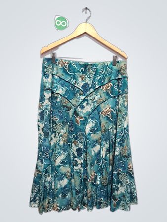 REQUIREMENTS Floral Print Midi Skirt