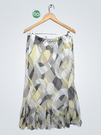 Cato Damen Bedruckter Midirock