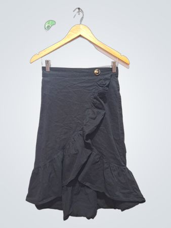Jupe noire froncée TRK femme