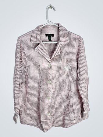 Lauren Ralph Lauren Striped Button-Up Shirt