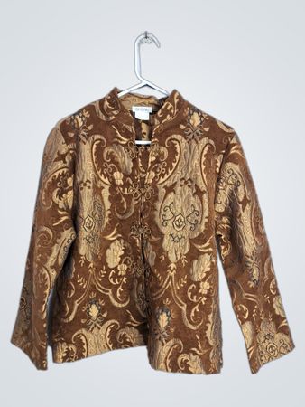 Veste en brocart à col mandarin pour femme DB SPORT