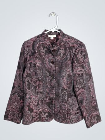 Dressbarn Women's Paisley Print Blazer