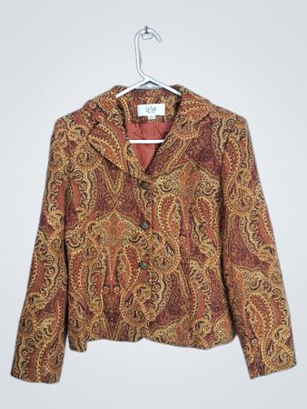 Le Suit Petite Paisley Blazer