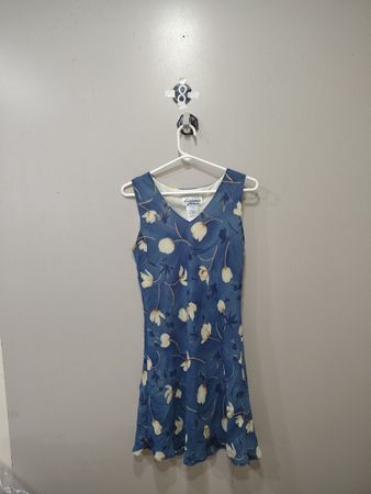 Robe sans manches bleue florale California Gold Rush