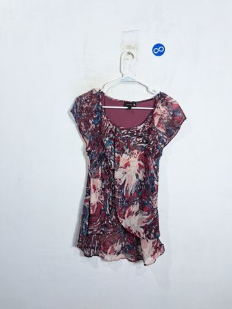 Blouse à manches courtes abstraite Tamara pour femme