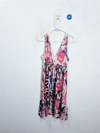 InGear Women's V-Neck Sleeveless Printed Mini Dress