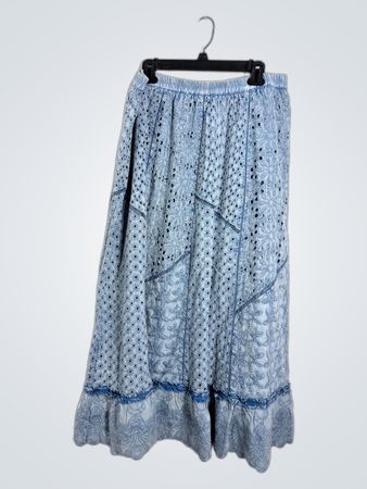 Jupe midi Blue Eyelet Surroundings