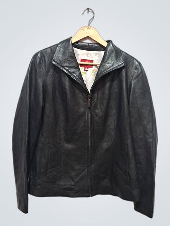 Cole Haan Black Leather Jacket