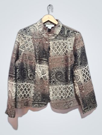 Dressbarn Woman Patchwork Blazer