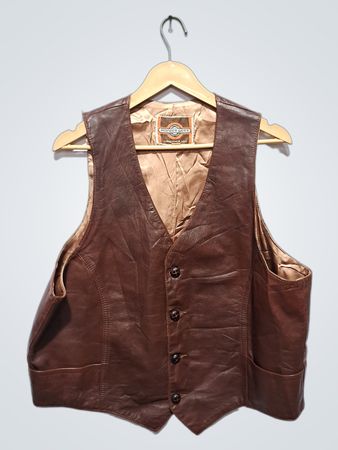 PIONEER WEAR Albuquerque USA Leather Vest