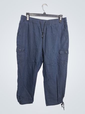 Caffe Marshalls Navy Blue Cargo Capris