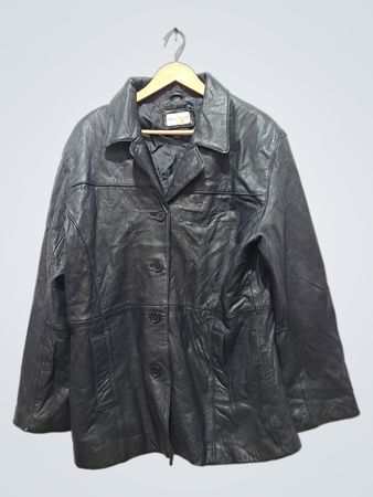 CHARLES KLEIN Schwarze Lederjacke