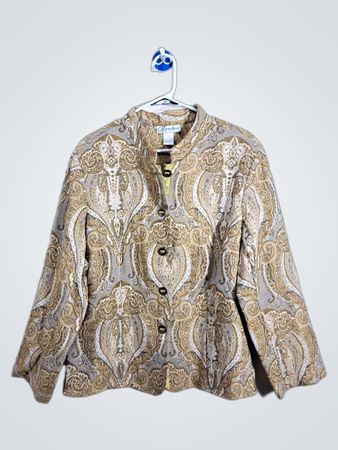 Dressbarn Paisley Print Blazer