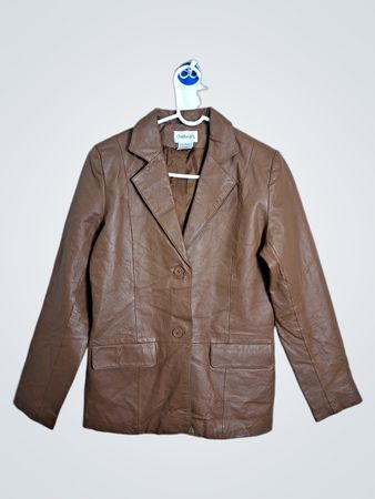Chadwick's Brown Leather Blazer