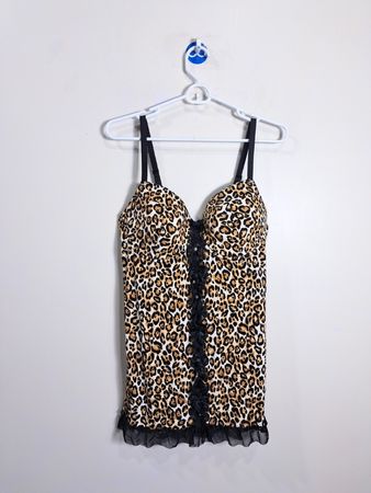 Maixx Leopard Print Camisole with Ruffle Trim