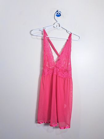 Avidlove XL Pink Lace Babydoll Nightgown