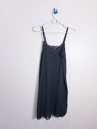 Robe nuisette en dentelle noire Elysian