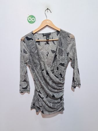 INC International Concepts Blouse Plissée Imprimé Paisley Petite