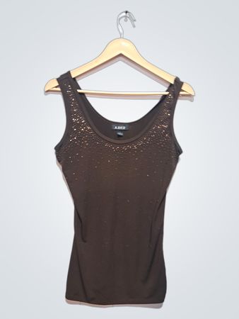 A. BYER Débardeur Femme Brown Orné