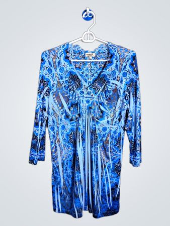 Tunique One World Blue Print
