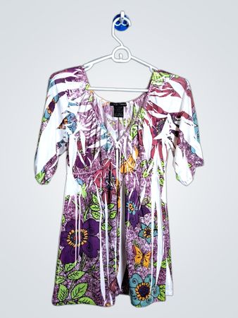 Simply Impossible Women's Floral Print Blouse
