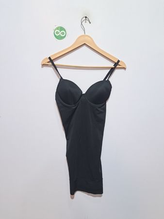 Black Camisole with Spaghetti Straps and Built-in Bra
