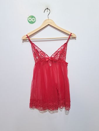 Fredricks of Hollywood Babydoll en dentelle rouge
