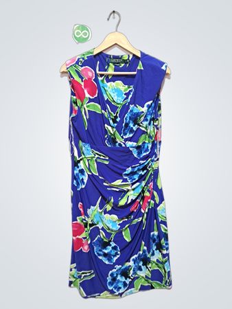 Robe froncée à fleurs Lauren Ralph Lauren